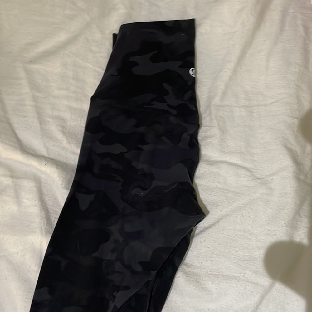 Lululemon camo align leggings, size 0, good condition